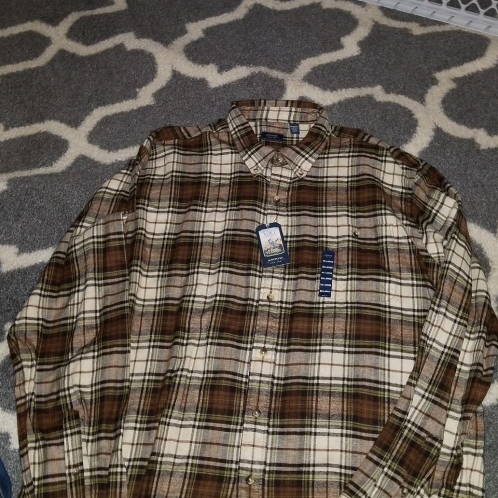 Flannel brown hues shirt